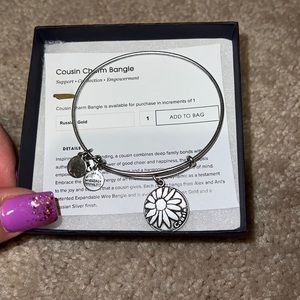 Sale- Alex and Ani- Cousin Charm Bracelet